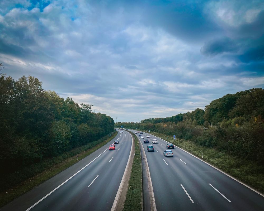Autostrada A2 w kierunku Świecka i Berlina, trasa busów z Poznania do Niemiec